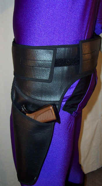 Left side of gunbelt